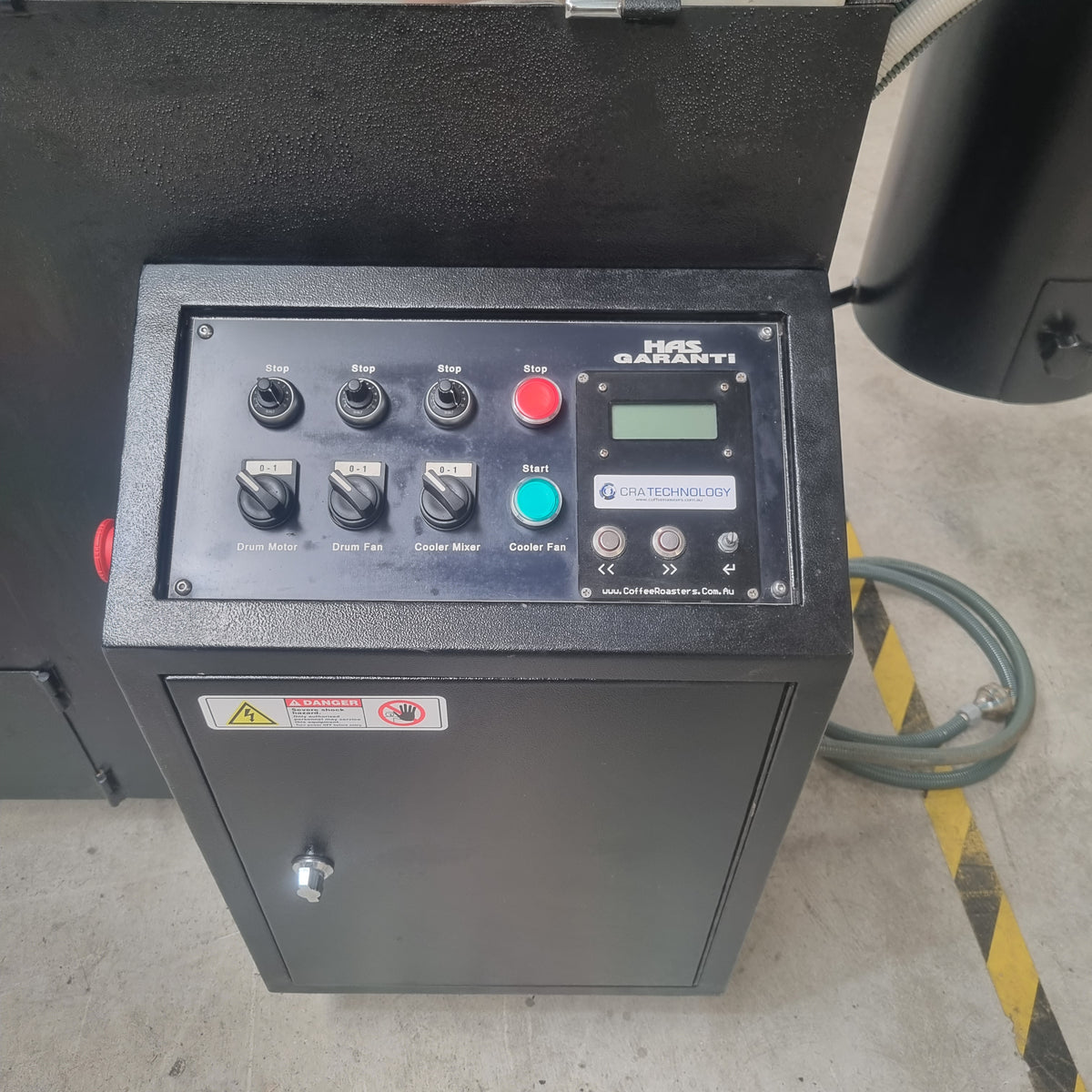 SECOND HAND ROASTER Has Garanti 15kg with Afterburner & Destoner (Co Coffee Roasters Australia