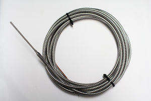 S/STEEL K-TYPE THERMOCOUPLE 3mm WITH S/S ARMOR SHIELD 5m